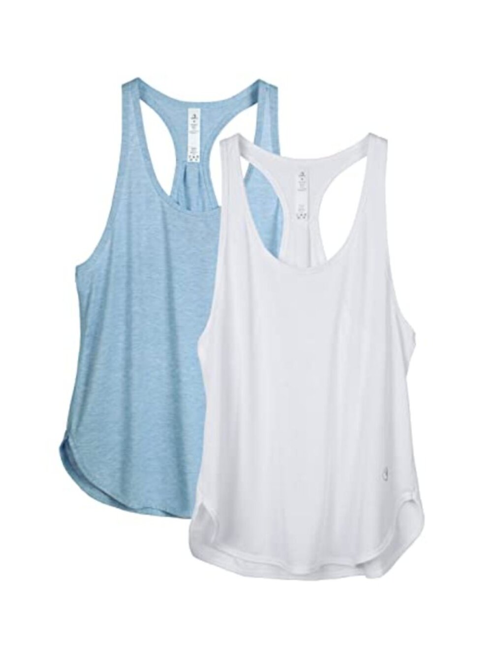 Workout Tank Top Women Athletic Yoga Racerback Scoop Neck Loose Fit Sleeveless